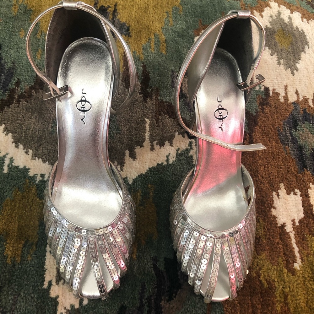 silver heels
